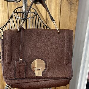 Andrea Elegant Brown Leather Men's Bag.